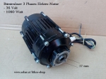 Elektro Motor 36 Volt 1060 Watt / 3 Phasen Nabenmotor bürstenlos